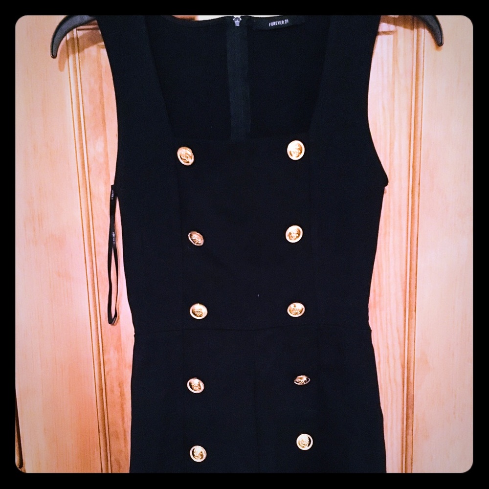 Military Button Romper